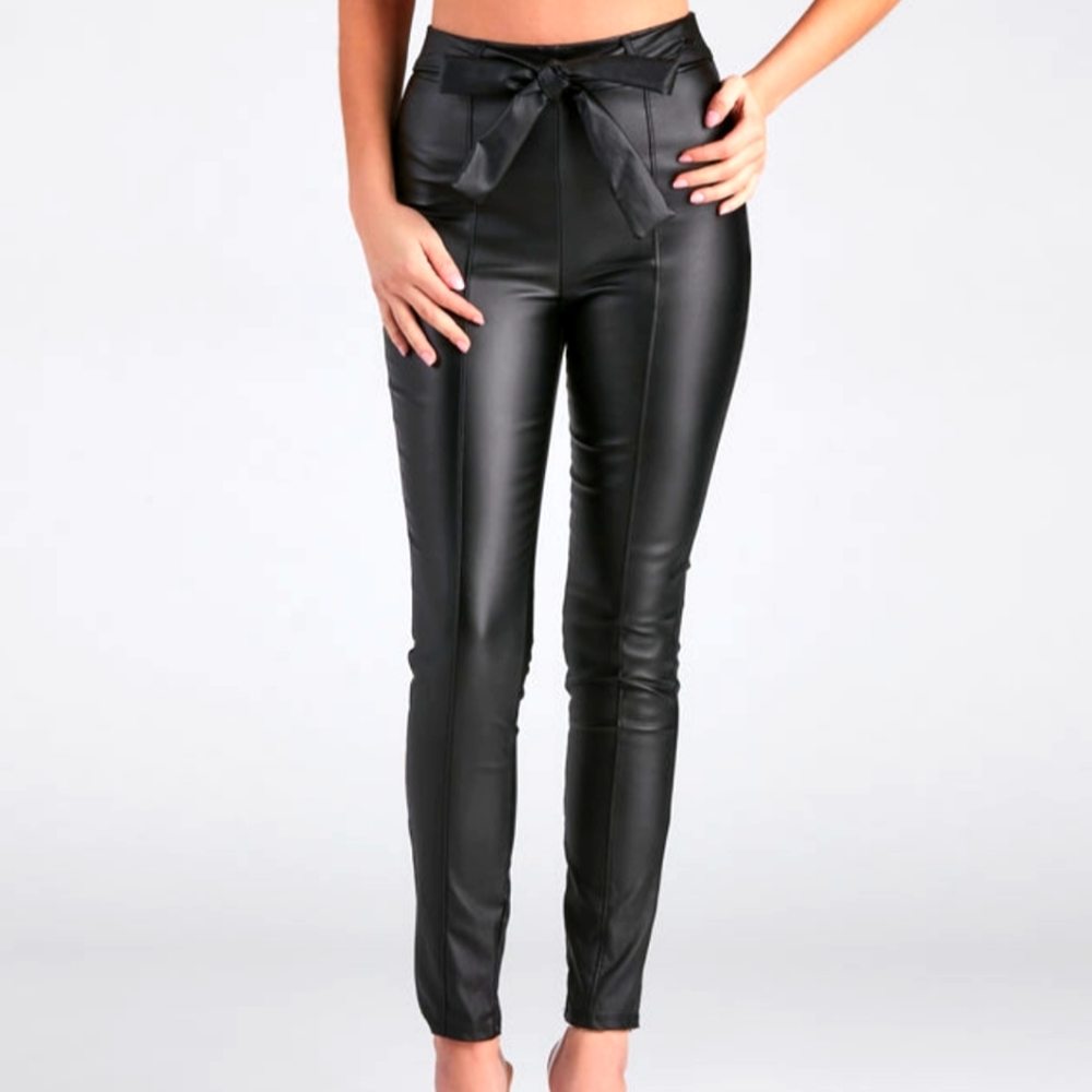 BRAND NEW Faux Leather High Waist Tight Pants